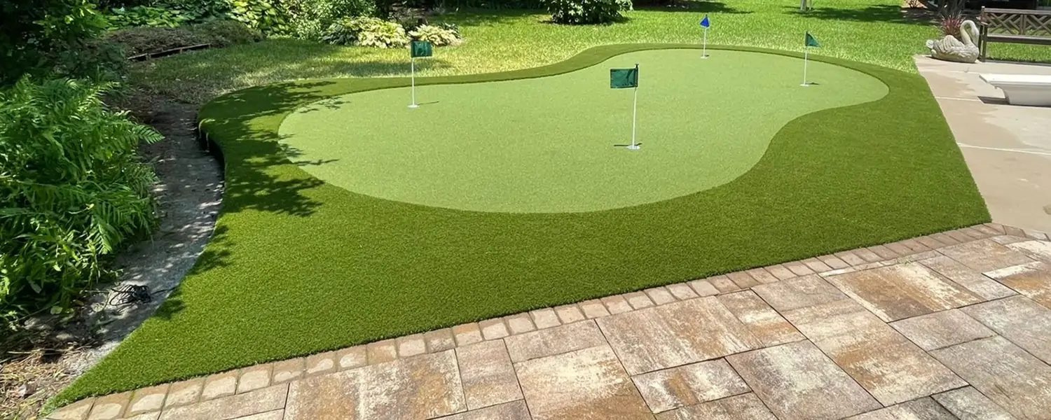 Greensmaster certified golf grass installed by SYNLawn