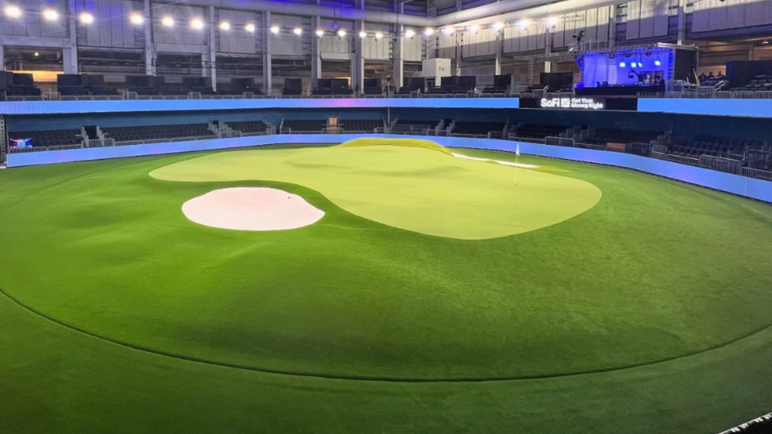 SYNLawn Tampa putting green turf used for the TGL GreenZone