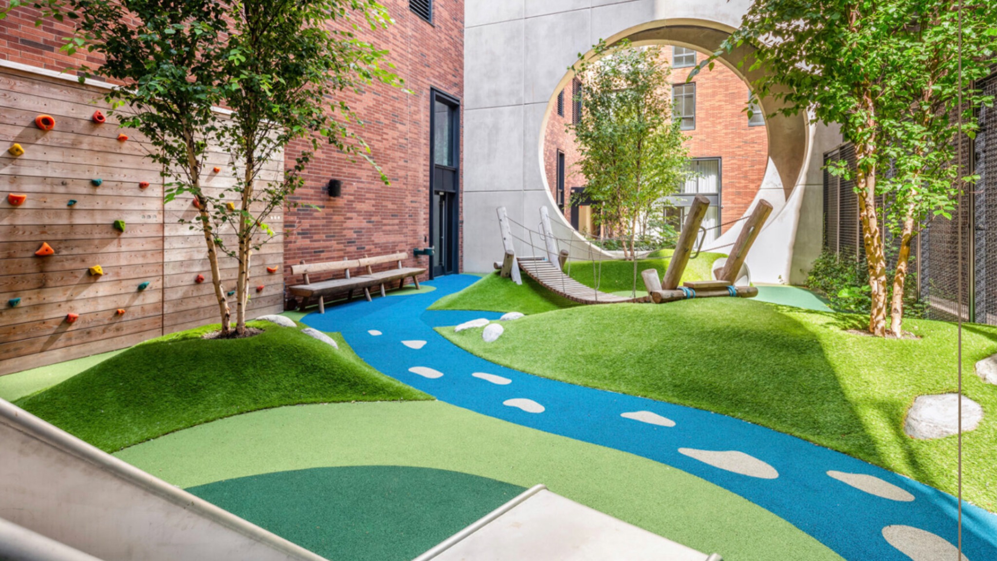 Tampa Commercial Artificial Grass Playground Courtyard Tampa Commercial Artificial Grass Playground Courtyard